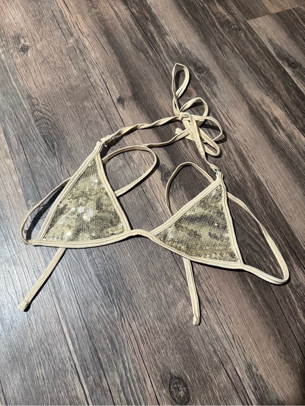 ✨💛 Gold Sequin Bikini Top 💛✨